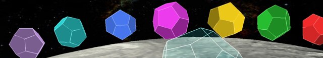The seven power-up crystals